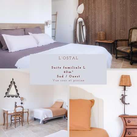L'Ostal - Bed & Breakfast - Chambres Et Suites De 25 A 40M2 - Spa Saint-Hilaire-dʼOzilhan المظهر الخارجي الصورة