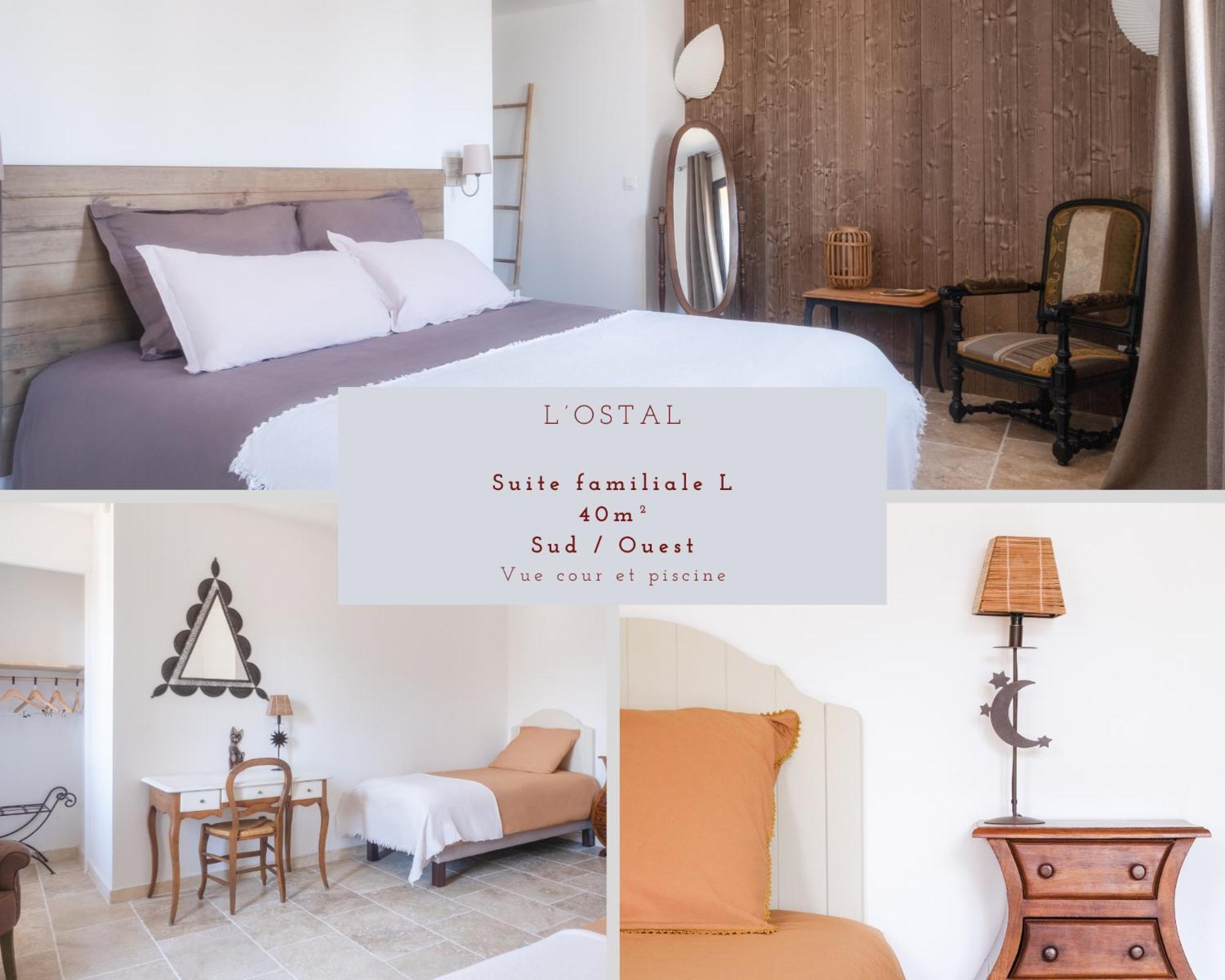 L'Ostal - Bed & Breakfast - Chambres Et Suites De 25 A 40M2 - Spa Saint-Hilaire-dʼOzilhan المظهر الخارجي الصورة