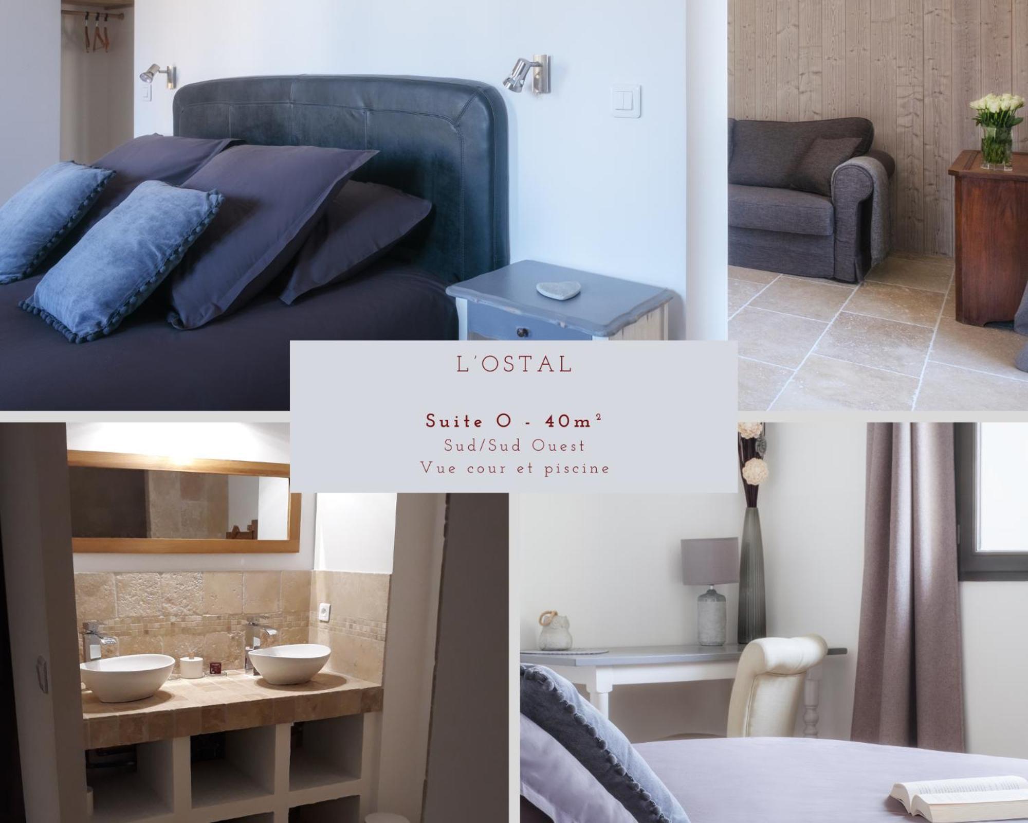 L'Ostal - Bed & Breakfast - Chambres Et Suites De 25 A 40M2 - Spa Saint-Hilaire-dʼOzilhan المظهر الخارجي الصورة